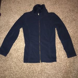 lilly pulitzer navy fleece jacket
